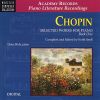 Chopin Selected Works For Piano, Book 1 (CD)