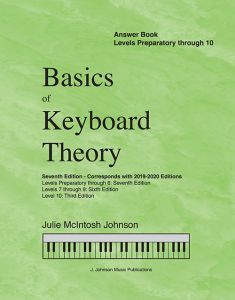 Basics of Keyboard Theory, Answer Book