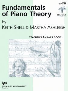 Fundamentals of Piano Theory, Level 10-Answer Book