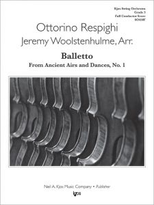 Balletto From Ancient Airs and Dances, No. 1 - Score