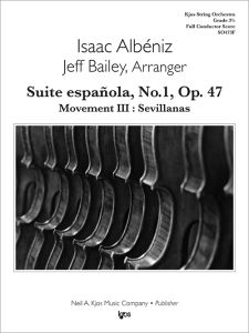 Suite española, No. 1, Op. 47, Movement III: Sevillanas - Score