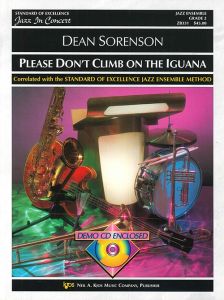PLEASE DON'T CLIMB ON THE IGUANA